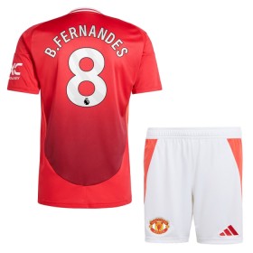 Camiseta de fútbol Manchester United B. Fernandes 8 Niño 1ª equipación 2024-25